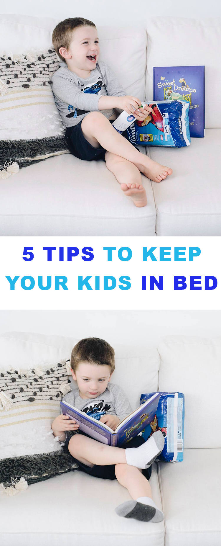 5 tips to get your kids to stay in bed at night that ACTUALLY work!