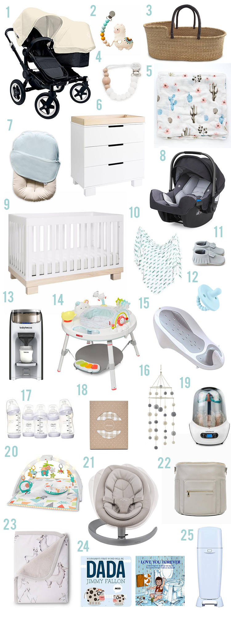 modern baby items